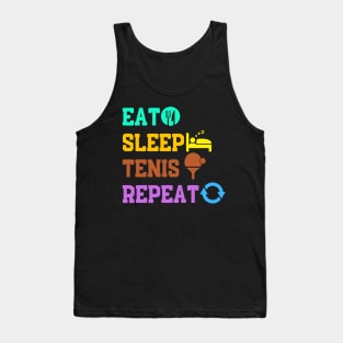 Table Tennis Eat sleep tennis repeat Tank Top